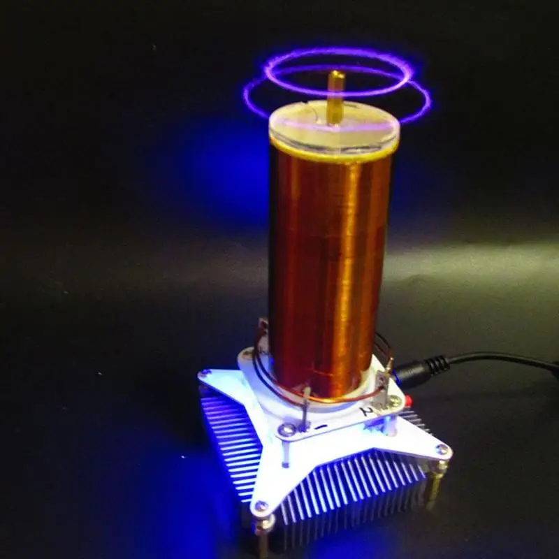 2019 New Sound Tesla Coil Wireless Transmission Music plasma loudspeaker Tesla Finished font b Electronic b