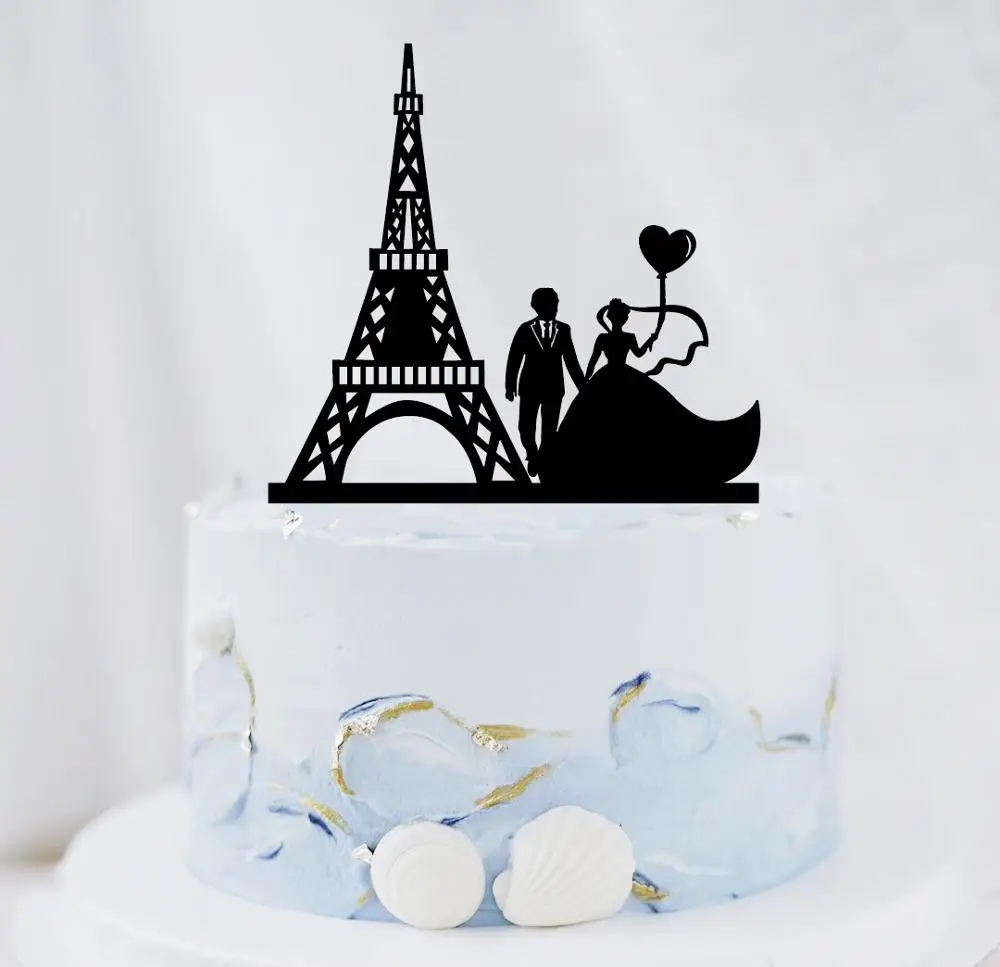 Romantic Wedding Cake Topper Acrylic Cake Toppers