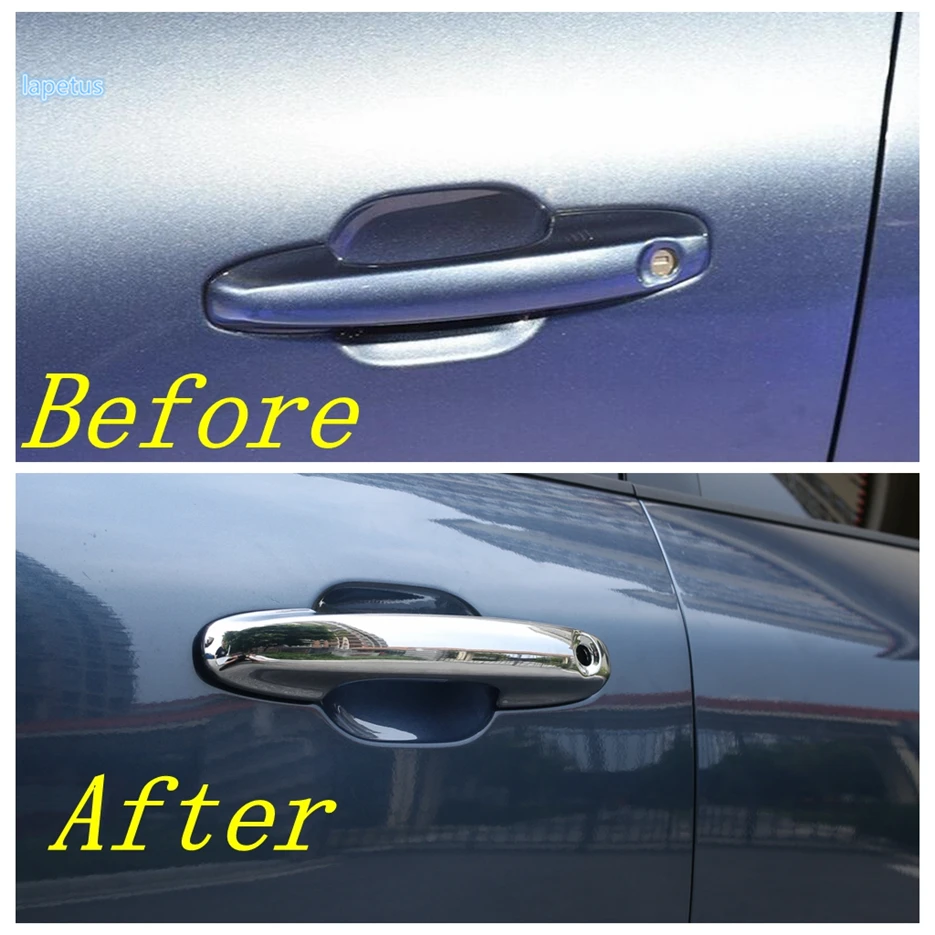 

Lapetus Side Door Handle Cap Cover Trim Exterior Refit Kit Decoration Frame Fit For Ford Escape / Kuga 2020 ABS Carbon Fiber