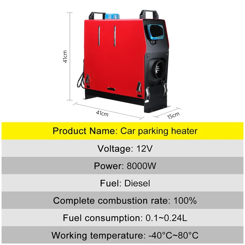 Warmtoo 12V 8KW Diesel Air Heater All in One with LCD Switch Remote Control  Low Noise For Car Van Truck RV Boats Trailer - AliExpress