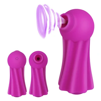 Vibrating Oral Sex 7 Speeds Female Masturbator Silicone Nipple Sucking Vibrator Clitoris Sucker Stimulator Sex Toys for Women 1