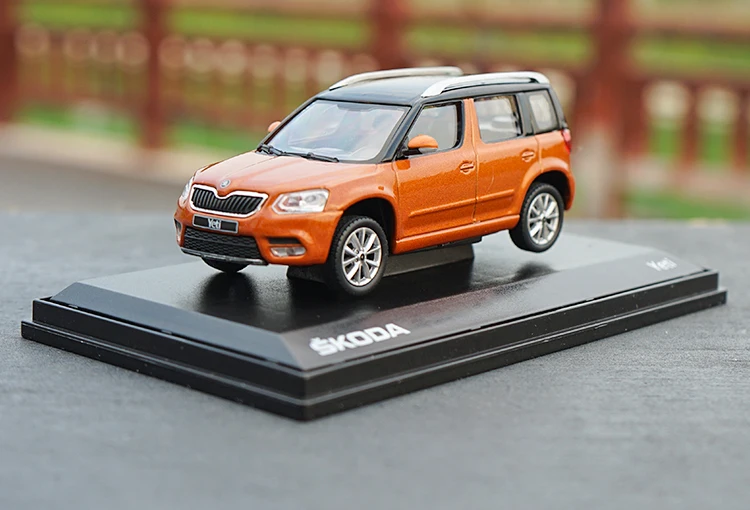 Оригинальная коробка, 1:43, SKODA Yeti, сплав, модель автомобиля, статическая, высокая имитация, металлическая модель автомобилей для коллекционирования, подарок