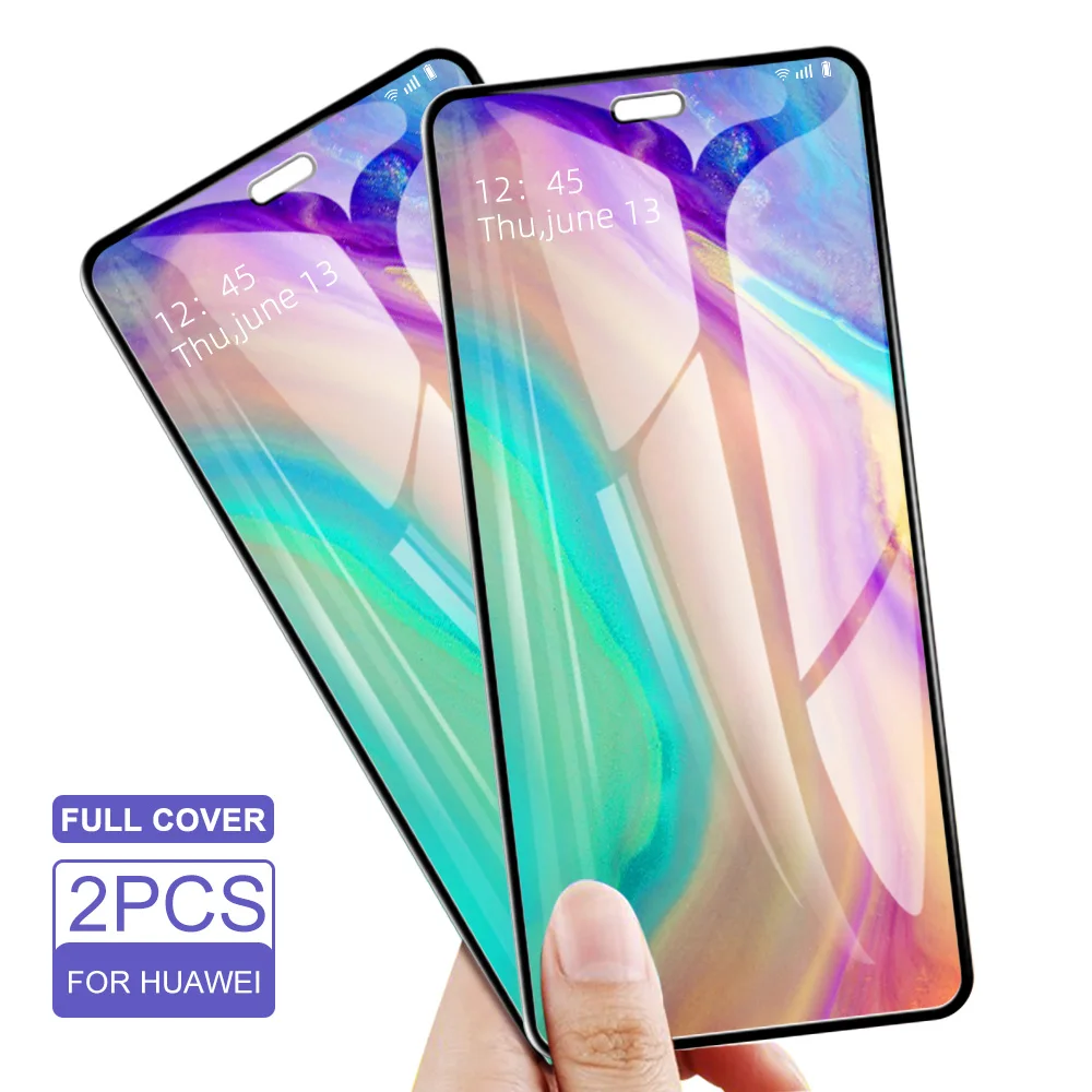 

2Pcs Protective Tempered Glass For Huawei Mate 20 30 10 Lite P Smart 2019 Glass Screen Protector For P10 P20 P30 Lite Pro Plus