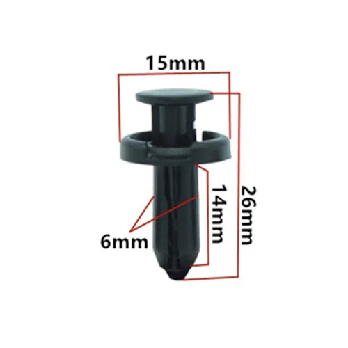 50PCS Number 10 50 шт. Автомобильные пластиковые крепежные материалы для Toyota Corolla Reiz Prado Crown Highlander Land Cruiser Prius Camry Yaris L Fender Бампер клип - Название цвета: 50PCS Number 10