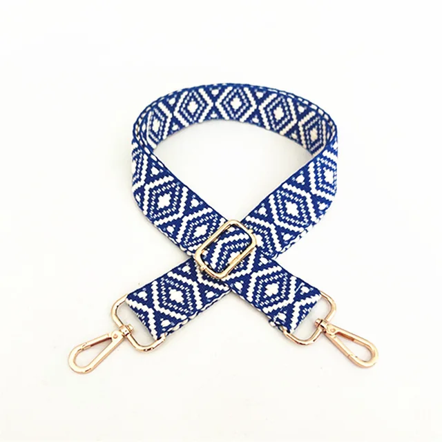 Women Handbag Wide 3.8cm Belt Shoulder Crossbody Bag Strap Replacement Adjustable Strap Bag Part Accessory Belt For Bag 130cm blue A