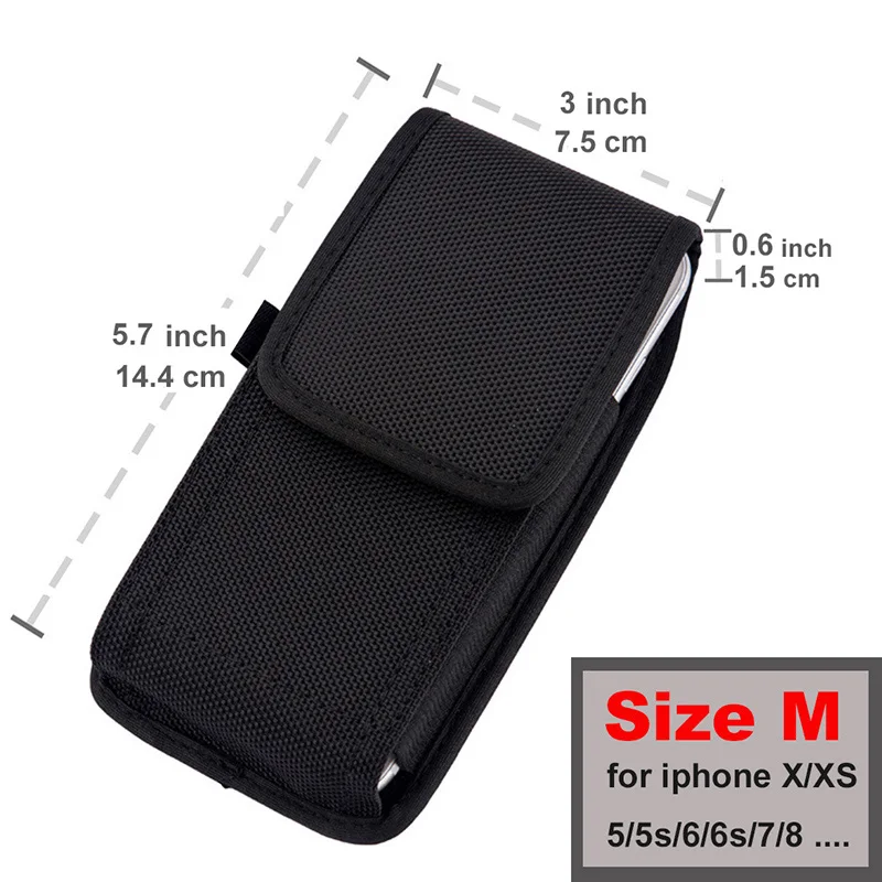 Мобильная сумка на пояс для телефона для AllCall Rio X/S1 S5500/Atom/МАДРИД поясная сумка крюк обруч чехол для телефона поясной кошелек - Цвет: Size M