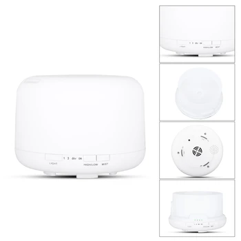 

500Ml Air Humidifier Aroma Diffuser Aromatherapy Essential Oils Ultrasonic Humidifier Mist Maker 7 LED Color