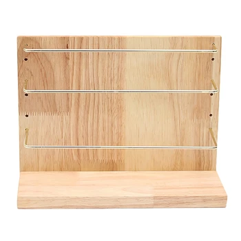 

Earring Stand Wood Earring Holder Ear Stud Holder Display Rack Vintage Jewelry Stand Display with Wooden Tray/Dish for Earrings