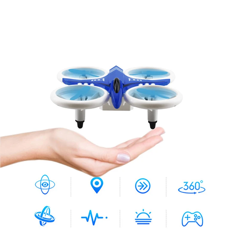 

4 CH Mini RC Helicopter Drone with Colorful LED Lights Quadcopter Children's Gift Altitude Hold Shatterproof Flying Toys Model