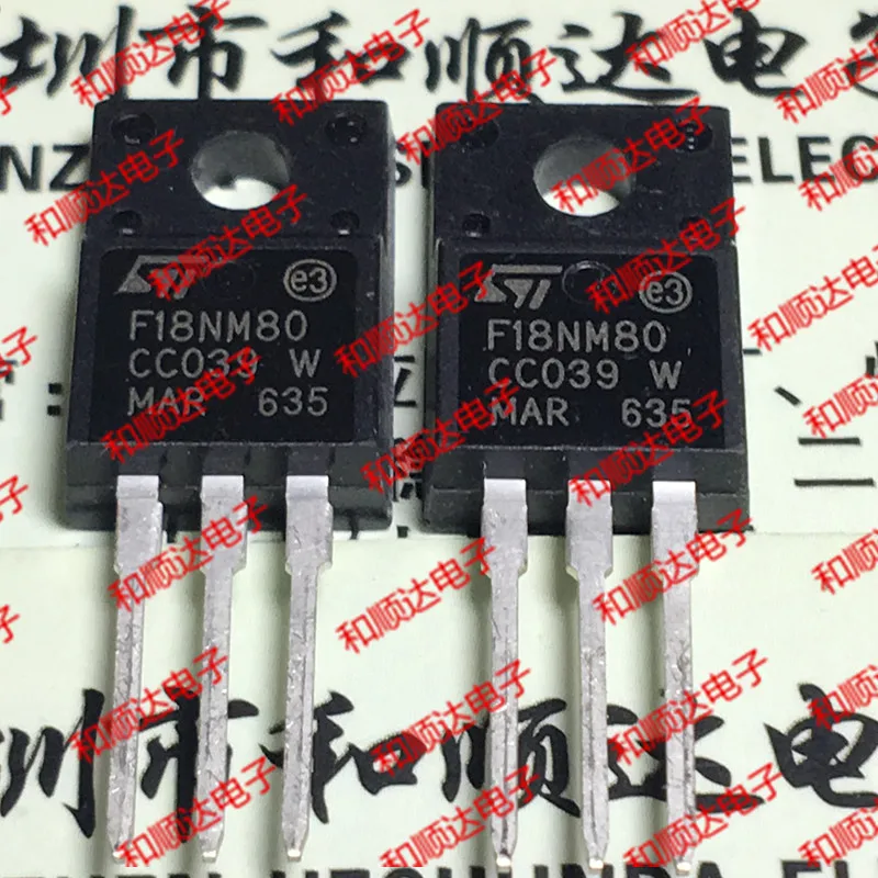 5 шт./STF18NM80 F18NM80 TO-220F 800V 18A TO220F