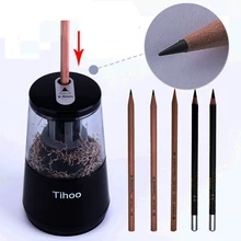 TENWIN двойная мощность многофункциональная Автоматическая электрическая точилка для карандашей механическая Usb для детей материал Escolar 8008