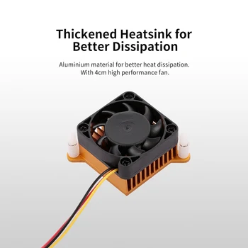 

Motherboard South/North Heatsink Fan Aluminium Heat Sink 4cm Fan (Yellow)