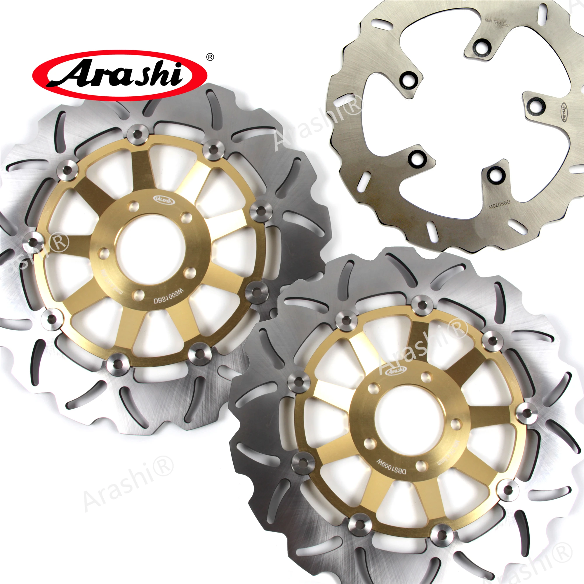 

ARASHI ZRX1200R / ZRX1200S 2001- 2006 Front Rear Brake Rotors Disc Disk Set For KAWASAKI ZRX 1200 R / S 2002 2003 2004 2005