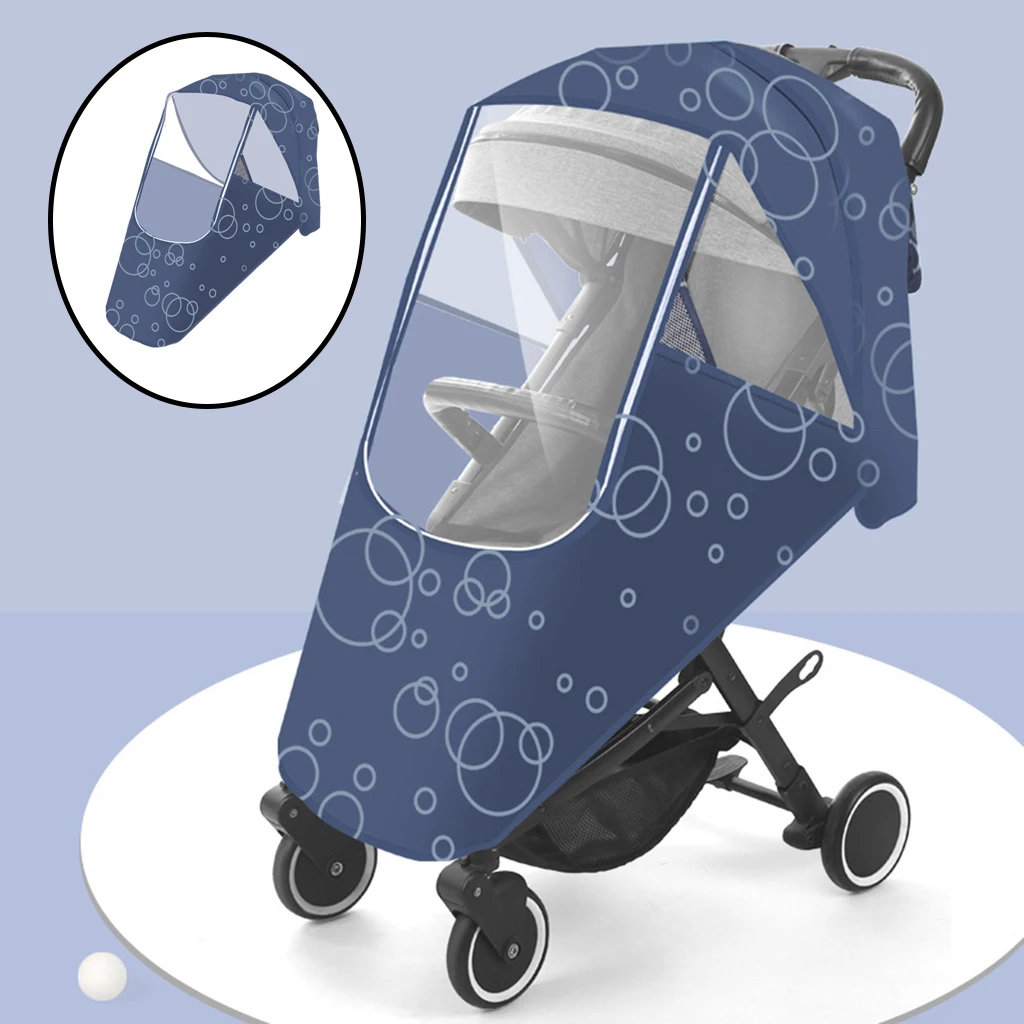 Stroller Rain Cover Universal Zip Front Opening Weather Shield Baby  Stroller Rain Cover EVA Waterproof Protection Wind Snow Dust Clear Rain  Cover for