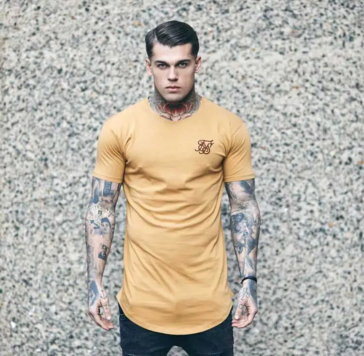 New Fashion Men's Casual T-shirts Short Sleeve Gradient siksilk O-neck T-shirt for Men Clothes 2019 Brand T shirt New Fashion Men's Casual T-shirts Short Sleeve Gradient siksilk O-neck T-shirt for Men Clothes 2019 Brand T shirt