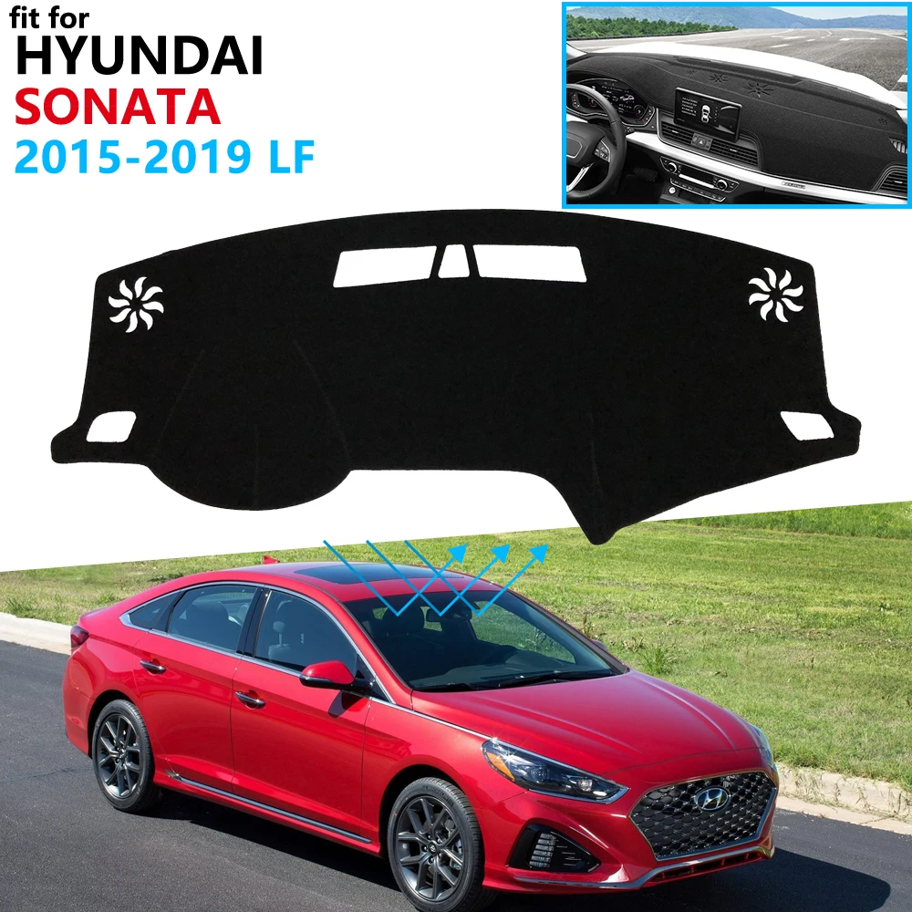 Защитная накладка на приборную панель для Hyundai Sonata 2015 2016 2017 2018 2019 LF автомобильные