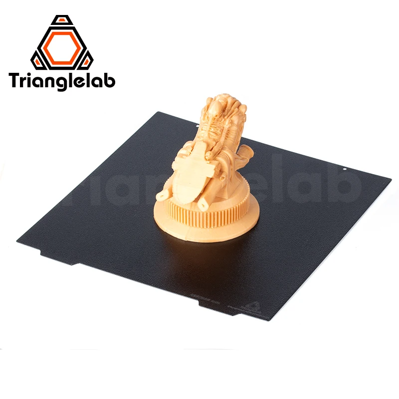 Chapa de Aço em pó Impressora para Abs Trianglelab Dupla Face Texturizado Pei Primavera Revestido Construir Placa Voron 3d Petg 350x350 - Imagem 2