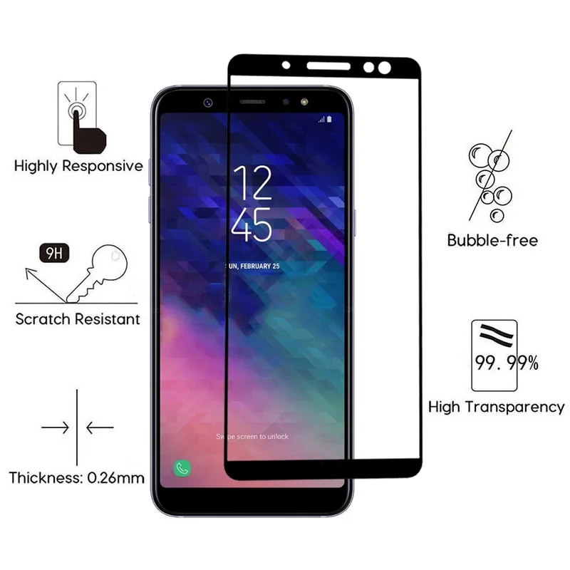 Protective-Glass-For-Samsung-A6-Plus-2018-A8-Tempered-Glas-Screen-Protector-On-The-Galaxy-A