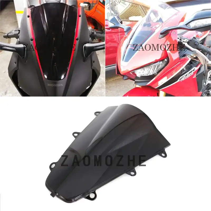 For Honda Cbr 1000 Rr 17 18 Smoke Windshield Windscreen Double Bubble Cbr1000rr Cbr 1000rr Cbr1000 17 18 Windscreens Wind Deflectors Aliexpress