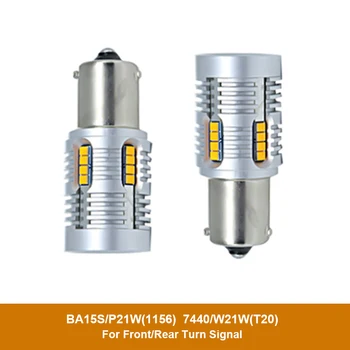 

2x Car LED For Kia Rio 3 Ceed Toyota Corolla 2008 Avensis C-HR RAV4 Mazda 3 6 BA15S P21W 1156 7440 W21W Turn Signal Lights Bulbs