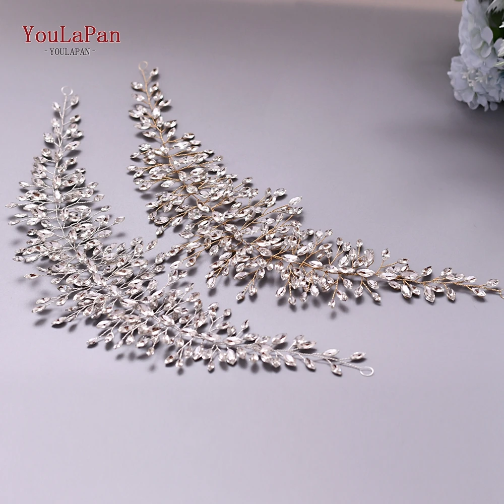 TOPQUEEN Wedding Hair Accessories Vintage Bridal Tiara and Crown Rhinestone Headband Crystal Hair Jewelry Bridal Hairpiece HP237