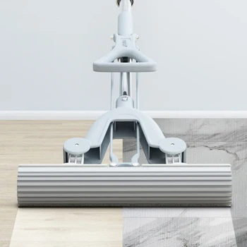 

Sponge Rubber Mop Water-absorbent Hands-free Dry and Wet Household Rubber Cotton Replacement Head Mop Cleaning Accessories