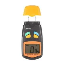 MD-902 2 шпильки цифровой ЖК-дисплей влажности древесины измеритель влажности воздуха анализатора и гигрометром декоративные часы для Лесоматериалы тестер/детектор влажности Диапазон 2%-70