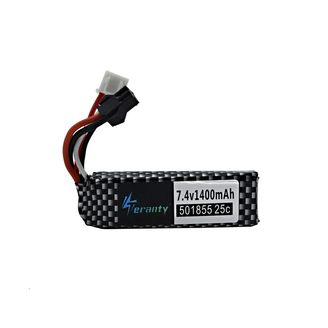 7,4 v Lipo батарея для водяного пистолета 2S 7,4 V 1400mAh 501855 батарея для мини страйкбола BB Воздушный пистолет электрические игрушки пистолеты запчасти 1 шт