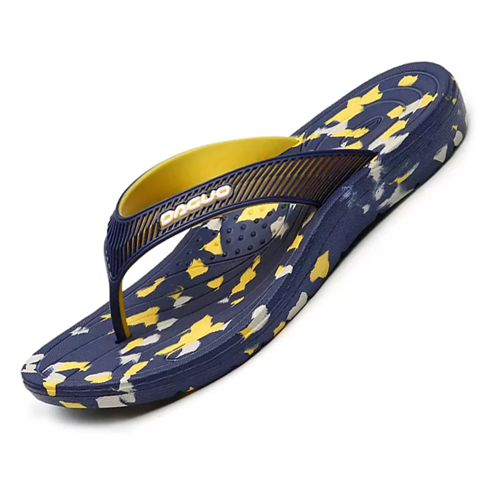 

Unisex Slippers Lovers Flip-Flops Colorful Rubber Men Slippers Summer Vacation Shoes Non-Slip Beach Walk