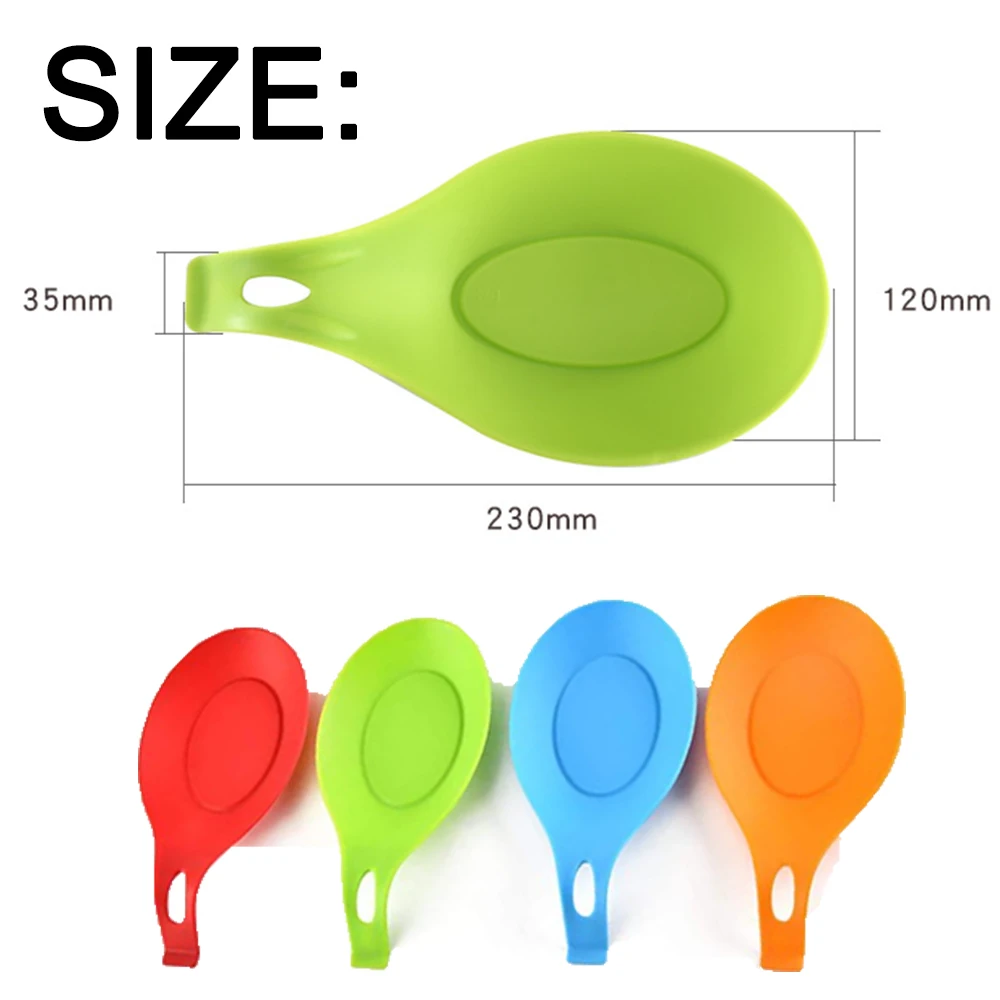 Hot Cooking Utensil Rest Kitchen Organizer and Storage with Drip Pad Kitchen Fork Spoon Holders Non-slip Pad Kitchen Accessories