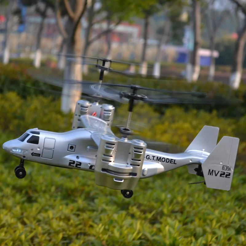 Радиоуправляемый вертолет U.S Airforce Osprey V22 2 4G сверхпрочный инфракрасный самолет I/R