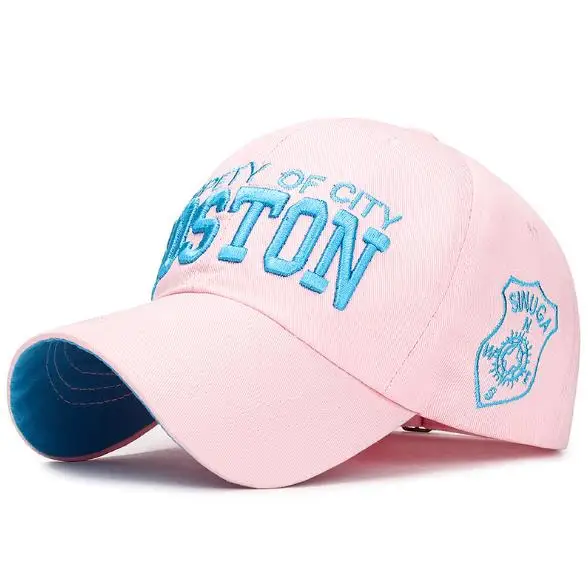 

Wholesale Spring BOSTON Cap 3D Embroidery Cotton Letter Men's Women's Summer Cap Gorra Hombre Snapback Caps Bone cap