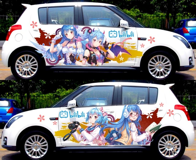 Wholesale 50 designs waterproof large car body decals vinyl Japanese anime  car vinyl wrap stickers decals From malibabacom