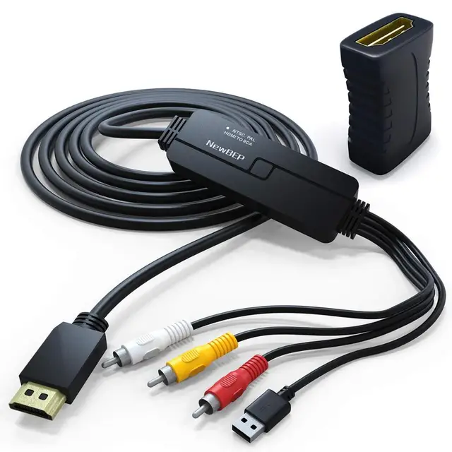 Hdmi-Compatibel 3 Rca/Av Aansluiten Tv Stok Conversie Met Geluid Usb Voor Tv doos/PS3 Projector Hdtv Kabel - AliExpress