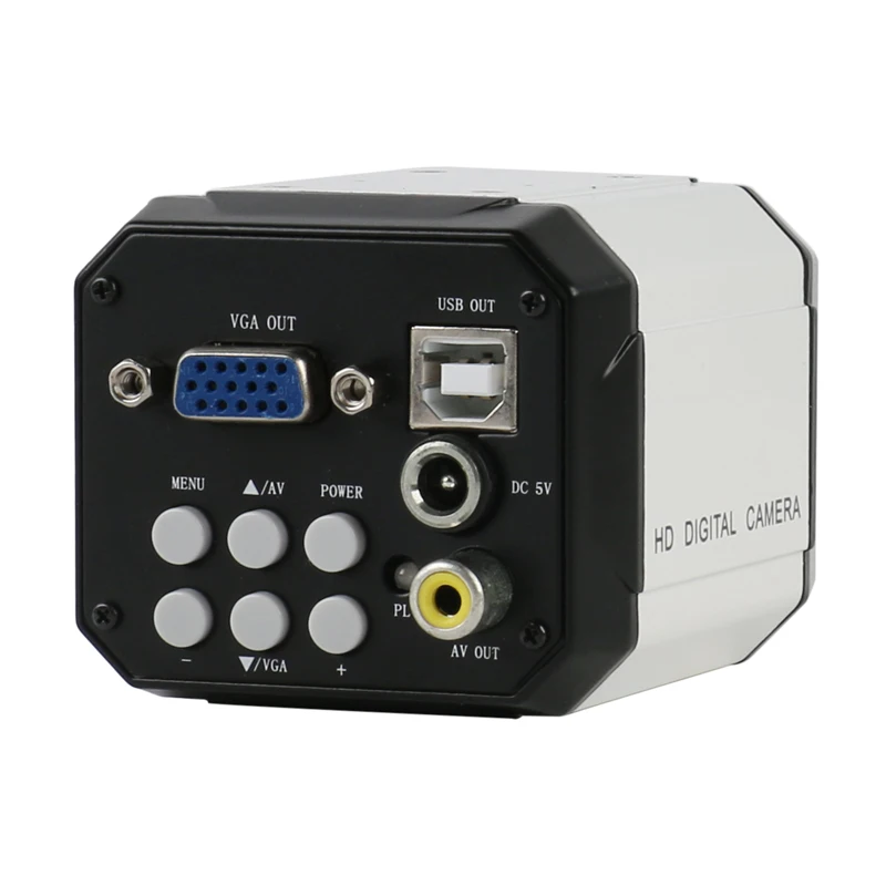 Промышленный цифровой микроскоп видеокамера с разъемом VGA AV USB зум 100X объектив
