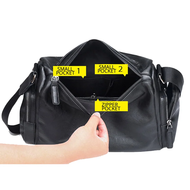 Luxury Brand Men\'s Messenger Bag Casual Vintage Leather Shoulder Bag Crossbody Bags Handbags Man Business Laptop Bags