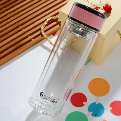 

Portable Leakproof 500ml tea infuser bottle Drink bottles for School Outdoor Travel using