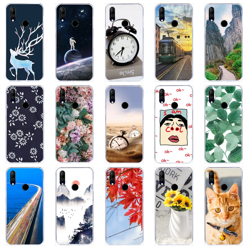 

EVTDASDL Case For BQ 6040L Transparent TPU Silicone Back Cover Phone Case For BQ 6040L Magic Cartoon Printed