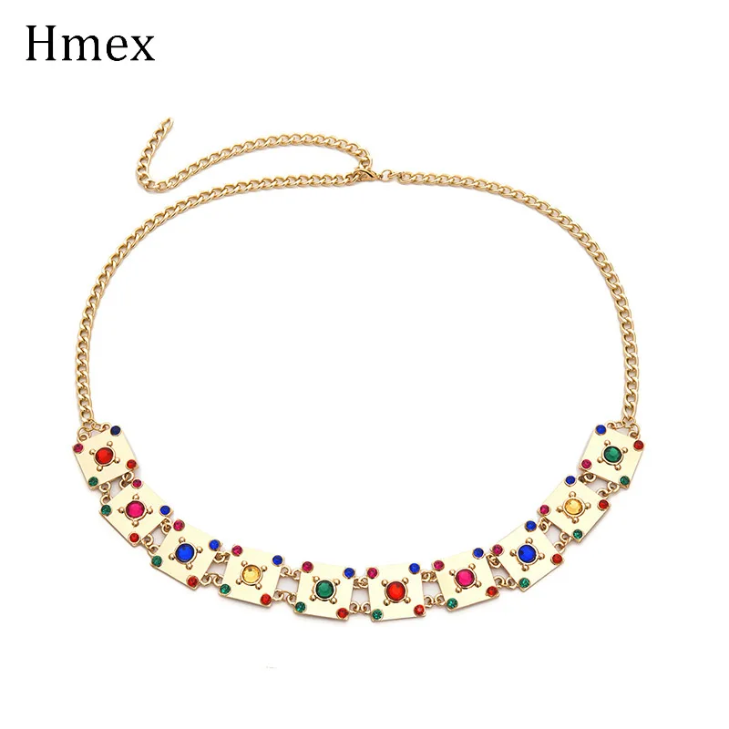 Винтажный пояс для женщин с цепью на талии riem ketting, металлическая цепочка, стразы, камни, пояс, Модный женский золотой ремень, ремни