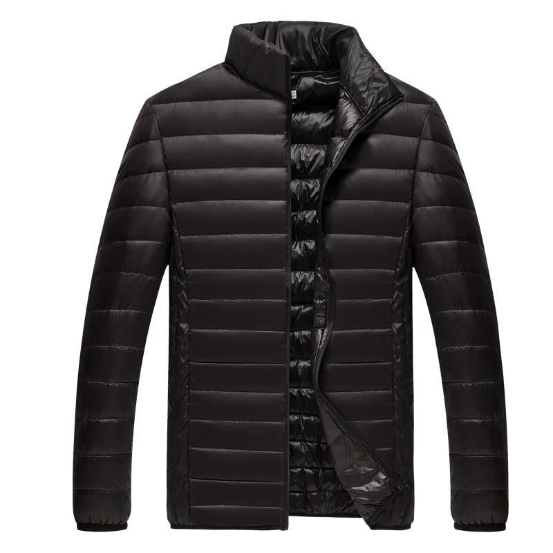 

Light Duck Down Jacket Men Winter 90% White Duck Down Stand Collar Men Ultra Light and Warm Men Coat Winter Puffer Jacket Men