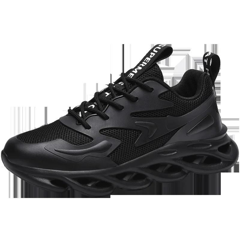Black Male Tennis Shoes Breathable Free Flexlble Outdoor Sport Sneakers For Casual Shoes Men's New Three Colors Optional - Цвет: Black