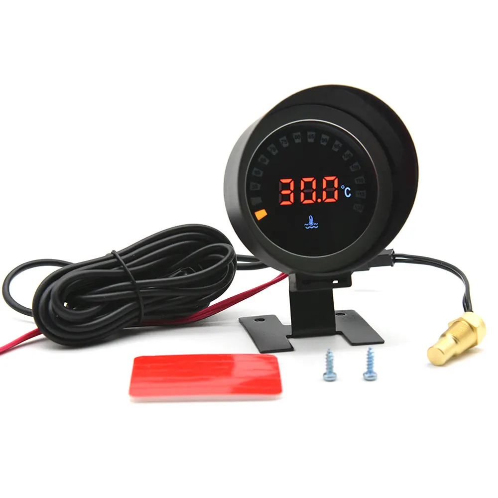 2 Funktionen Universal-LKW-Auto-Öldruck messgerät  Wassertemperatur-Messgerät-Messgerät-Sensor LCD-Öldruck anzeige 9V-36V