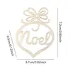 6Pcs Christmas Wooden Letter Hollow Xmas Tree Hanging Ornaments Craft Pendant Peace Joy Faith Noel Love Hope for Christmas Decor - Image 5