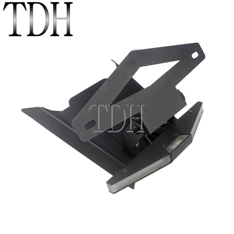 Мотоциклетный CNC черный Кронштейн для номерного знака задний хвост Tidy Fender Mudguard Eliminator Kit W/светодиодный индикатор поворота для KTM DUKE 390