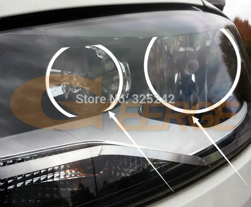 Для Volkswagen VW Fox CrossFox 2010 2011 2012 2013 2014 Отличный ультра яркий CCFL ангельские глазки Halo