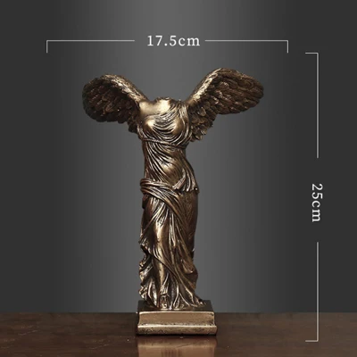 Bronze YuryFvna, Современный домашний декор, акценты, европейский стиль, статуя Виктории, скульптура, смола, богиня победы, рукоделие, украшение для дома - Цвет: Bronze