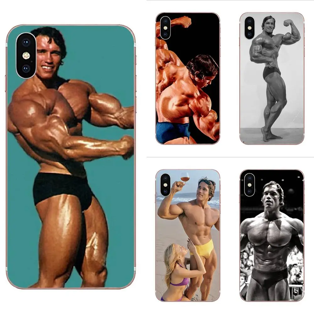 

TPU Protector Phone Cases Arnold Schwarzenegger Shut Up Bodybuilding For Apple iPhone 4 4S 5 5C 5S SE 6 6S 7 8 Plus X XS Max XR
