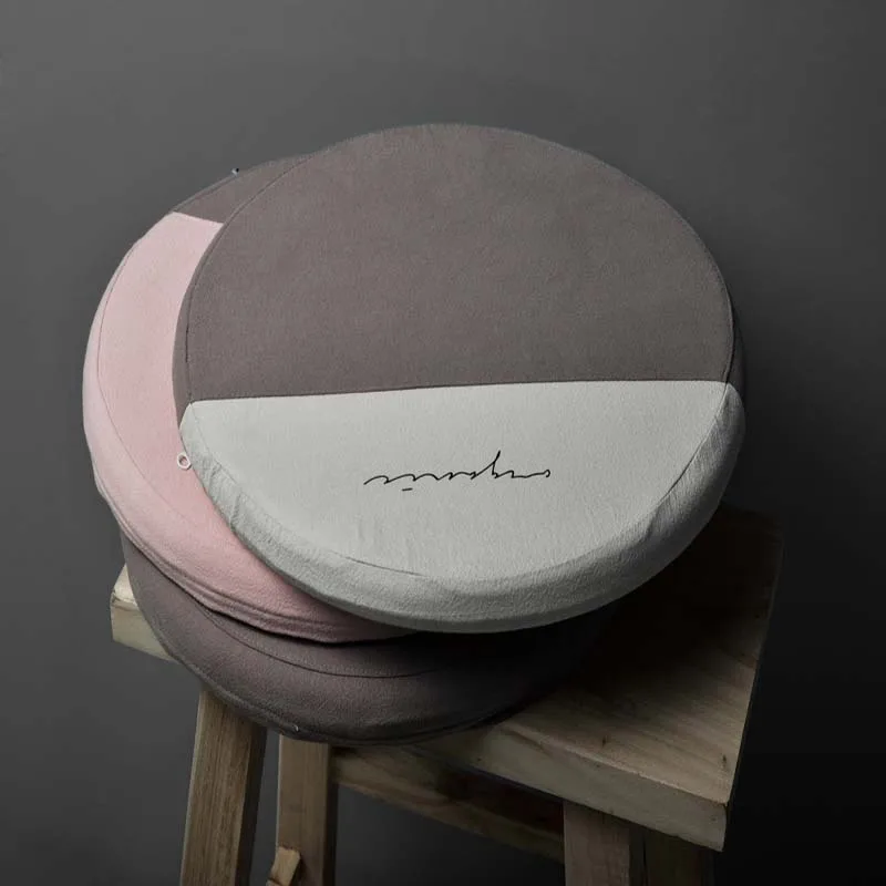 Memory Foam хлопок и лен Подушка Bay оконная Подушка покрывало на кресло диван круглый татами футонный коврик