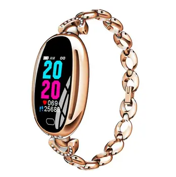 

SANDA E68 Women New Oval Smart Digital Watch Female Rose Gold Jewelry Call Reminder Heart Rate Watches Calorie Beauty Wristwatch
