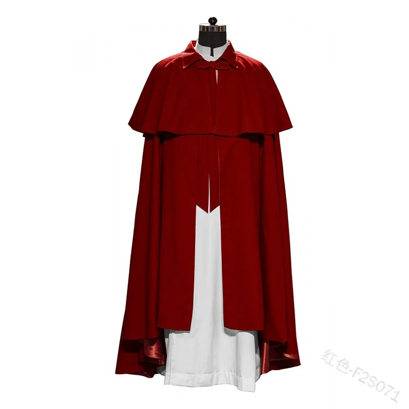 Cosplay Costume Medieval Renaissance Warrior King Guard Maxi Cloak Lord Retro Gothic Knight Stage Costume Cosplay Priest Trench Cape Men